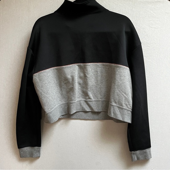 Nike Pro Get Fit Icon 1/2 zip cropped sweatshirt Sz XL - Picture 4 of 9